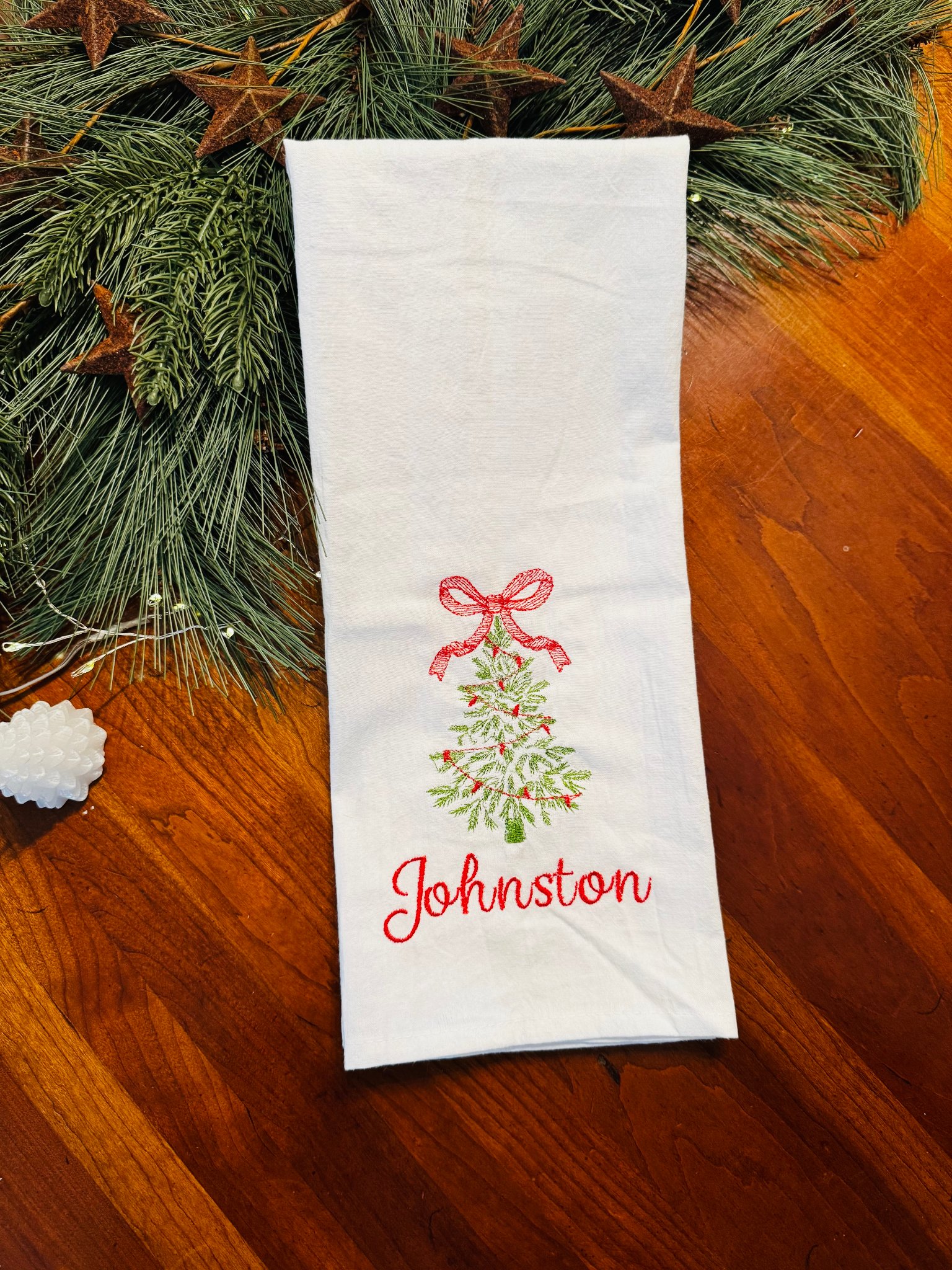 Christmas Tree Tea Towel